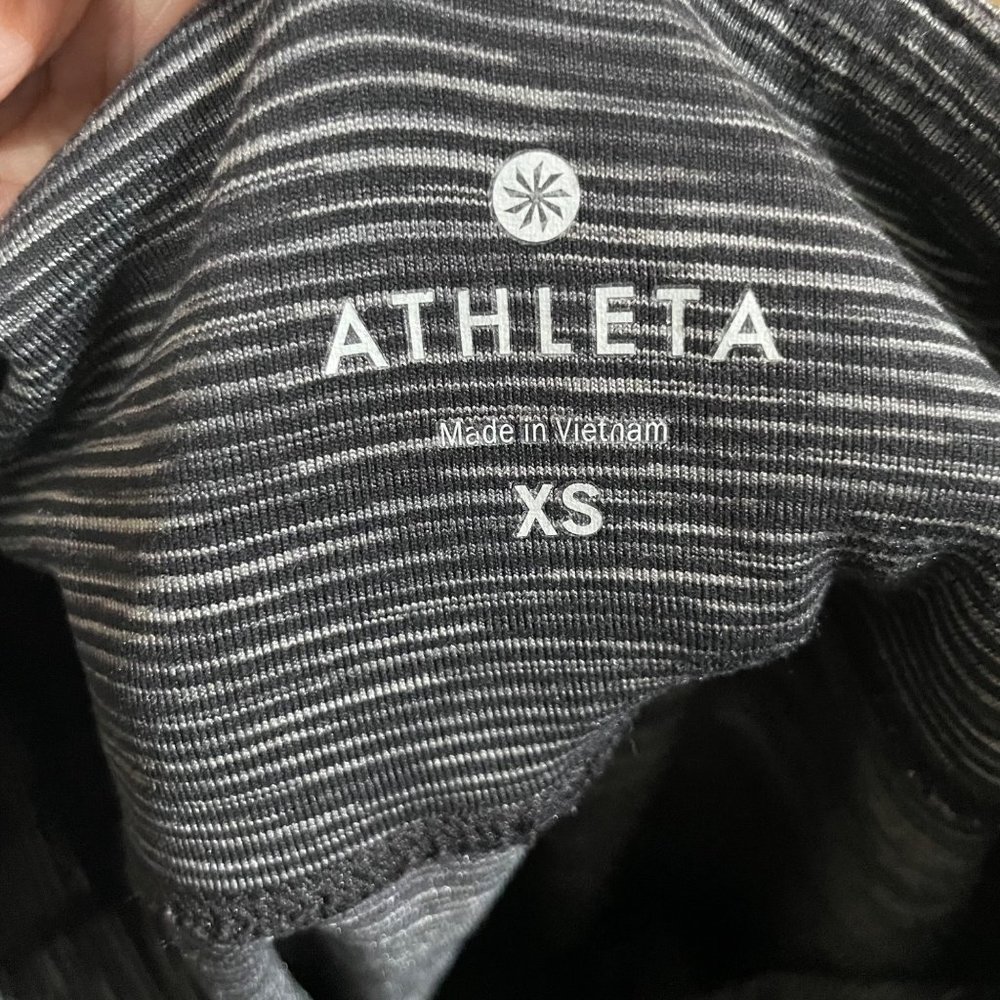 Athleta Energy Chaturanga Black Space Dye Cropped Legging Pant XS - Picture 11 of 12